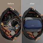 tomtoc Electronic Organizer Travel Case, Dual Compartment Tech Organization - Image 4