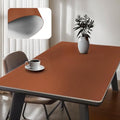 Leather Table Cover,1.8mm Thick,24x48 Inch,Table Protectors for Rectangle,Waterproof Desk Pad, Scratch - Resistant Craft Mat for Dining Table, Office Desk and Art Station (Brown + Gray) by Unknown