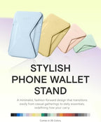 MOFT Magnetic Wallet Stand Compatible with iPhone 16/15/14/13/12 Series, Angle Adjustment & Magsafe Compatible MOVAS Phone Stand, Soothing Mist - Image 6