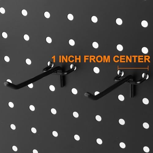 Polmart Black 6" Heavy Duty Pegboard Hooks (Black, 6-inch, 50-Pack) - Image 4