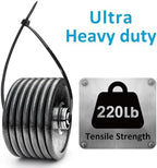 Large Zip Ties Heavy Duty 24 inch (500 Pack), 220 lb Tensile Strength for Outdoor Use, Black Cable Ties, Long Wire Ties by ANOSON - Image 3