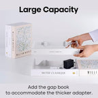 Book Shape Decorative Cable Management Box - Expandable Cable Organizer Box with Magnetic Closure for Home & Office (William Morris, Large) - Image 5
