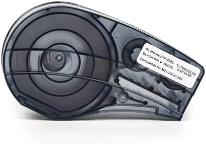 1 Pack Compatible with Brady M21-250-C-342 Tubing, Black/White, .44x6.8 by Unknown
