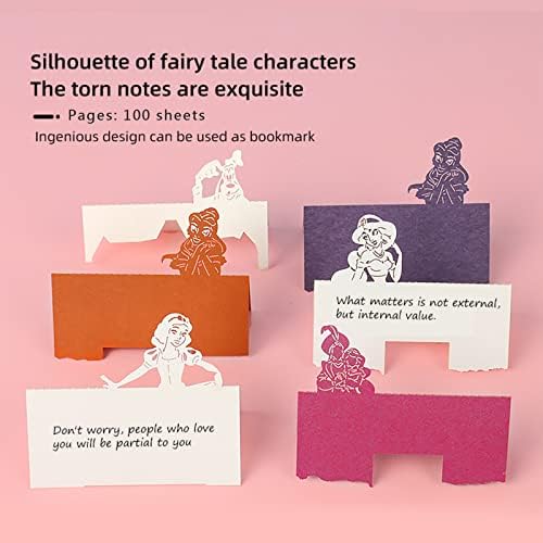 3D Sticky Note Paper Memo Pad,Fairy Tale Castle Notepad 3D Paper Card Craft Character Silhouette Desk Decoration DIY Creative Gift - Image 4