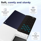 Ospelelf Keyboard Wrist Rest, Ergonomic Memory Foam Wrist Support for Typing & Gaming, Tilted Keyboard Pad, Aesthetic Desk Accessories for Office, Relief for Carpal Tunnel & Wrist Pain, Black Blue - Image 3