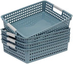 Soddeph A4 Paper Tray with Grip Handles, Plastic Book Basket by Soddeph