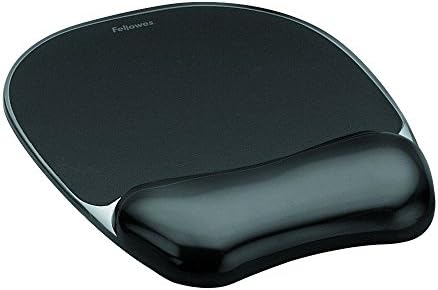 Fellowes 9112101 Crystals Gel Mouse Pad and Wrist Support - Black by FellowesBrands