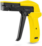 42712 Zip Tie Gun/Cable Tie Install Tool, Adjustable Tension with Built-In Cutter, for Nylon Ties up to 1/4”- Yellow - Image 7