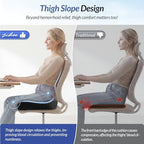 ZIKEE 6" Thickened Donut Pillow Seat Cushion, Ergonomic Hemorrhoid Pillow with Widened Cutout for Tailbone,Sciatica Pain Relief & Postpartum, Memory Foam Office Chair Cushion for Long Sitting at Home - Image 6