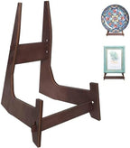 15.5 Inch Large Plate Stands for Display, Wooden Plate Holder, 1 Pack by DMREFIT