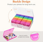 Lifewit 18 Pcs Photo Storage Box for 4"x 6" Pictures, Acid-Free, Multicolor - Image 6