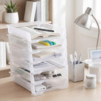 Geetery Turn in Trays Classroom, Clear, Set of 12 - Image 4