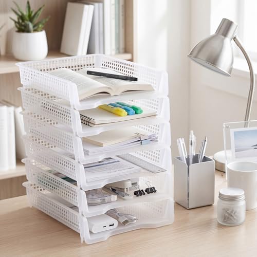 Geetery Turn in Trays Classroom, Clear, Set of 12 - Image 4