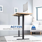 VIVO Light Wood 60 x 30 in Standing Desk, DESK-KIT-0B6C - Image 5