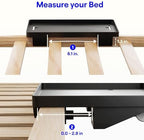 BedShelfie Bedside Shelf for Dorm Room - Cable Catch, Black - Image 5