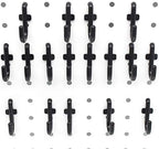Colorstorm Pegboard Hooks Kit 300 PK Pegboard J Hook Assortment Black Peg Hooks Accessories - Image 4