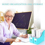 Geyee 50 Pcs Cardboard Magazine Holder Magazine File Holder, Teal - Image 4