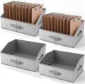 Junkin 4 Set Clipboard Holder Foldable Clipboard Organizer Rack,Brown by Junkin