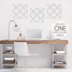 Sweet Jojo Designs White and Grey Boy, Girl, Unisex/Gender Neutral Fabric Bulletin Board Picture Memo Photo for Nursery Wall Bedroom Home Office Room Decor 13x13 Gray Classic Geometric for Hotel - Image 2