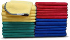 EvaClean Premium Microfiber Cleaning Cloth 16"x16" - Reusable, Washable, Non-Scratch, Microfiber Towels for Cleaning, Dusting, Polishing, High Absorbency & Durability, 4 Colors, 24-Pack by Evaclean