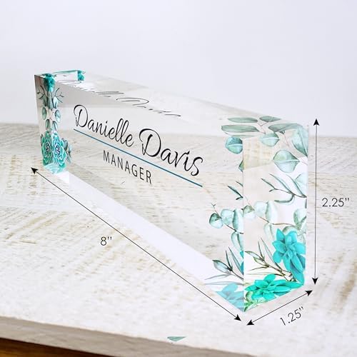 ARTBLOX | Custom Name Plate for Desk, Office Decor, Teacher Desk Name Plate, Teacher Gift, School Counselor Gift, Gift for Women, Teacher Appreciation - Image 3