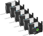 Compatible for Brother P-Touch HSe-211 5.8mm 0.23" Heat Shrink Tube Label by KCMYTONER