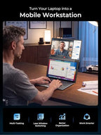 Laptop Screen Extender 15.6" FHD 1080P IPS Portable Monitor Above Laptop - Image 2