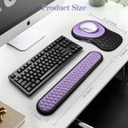 Wrist Rest for Computer Keyboard and Mouse Pad Set with Massage Design - Image 7
