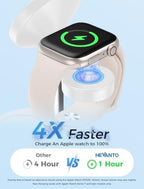 Mag-Safe Charger 3 in 1 Charging Station for iPhone AppleWatch AirPod 2Pack - Image 3