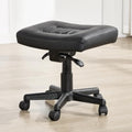Adjustable Height and Tilt Adjustable Rolling Footrest Stool with Wheels by Home