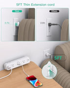 Mifaso PD40W USB C Desk Clamp Power Strip, 1080J Surge Protector - Image 5