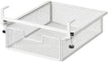 under Desk Drawer Basket Clamp on Container Saving Mesh Metal Desk Attachment File Holder Slide Out Organizer, White S by Unknown