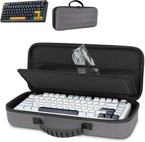 75% Keyboard Case, Hard Shell Travel Carrying Bag for Aula F75 by Growalleter