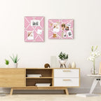 Flannel Fabric Pin Board with Criss-Cross Ribbons, 17x13 in - Image 2