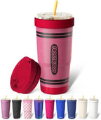 Frost Buddy Togo Buddy 30oz Tumbler - Spill-Proof Flip Lid (Red Crayon1) by FrostBuddy