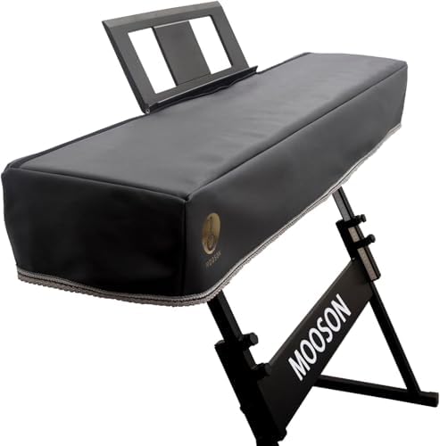 Keyboard Piano Cover Digital Piano Dust Covers Luxury Soft and Premium Surface Thickening Electronic Organ Covering Keyboard Update Encasement (Black) by Mooson