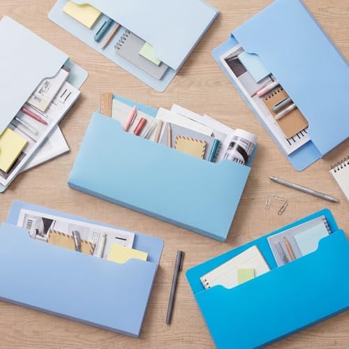 Fuutreo Magnetic Wall File Holder,6pcs,Ocean Color,Horizontal-large - Image 4