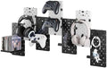 PEGZONE Controller and Headphone Holder Wall Mount, 7pcs, Black & White by Pegzone