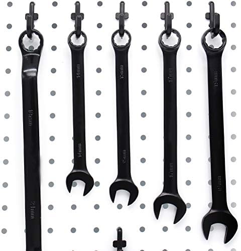 Colorstorm Pegboard Hooks Kit 300 PK Pegboard J Hook Assortment Black Peg Hooks Accessories - Image 6