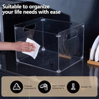 Clear Acrylic File Organizer, with Handles – Easy Assembly Required, Acrylic File Holder for Office, Letter/A4 Documents, Magazines & Binders – Fits Standard 8.5"x11" Paper Perfectly - Image 4