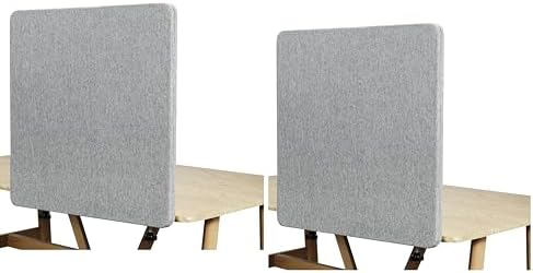 Desk Privacy Panel Table Privacy Panel Acoustic Partition Noise Visual Isolate Table Divider with Clamp (24" x 24"-2pcs) by Nayciiy