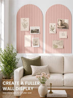 Large Arched Felt Bulletin Board 47.2''×25.5'', Pink - Image 4
