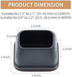 Ezprotekt 24 Pcs Rectangle Black Silicone Chair Leg Floor Protectors Caps, Rectangle Felt Chair Leg Covers Cups for Desk Chair Table - Anti- Scratches and No Noise (Fit L :1.3-1.7", W: 0.9-1.2") - Image 2