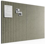 Bumusty 48"x 36" Large Felt Bulletin Board Tiles, Olive Brown by BUMUSTY
