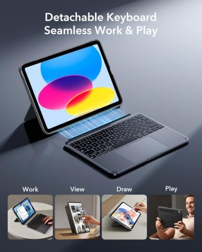 ESR for iPad (A16) 11th/10th Gen Case with Keyboard, Multi-Angle Stand - Image 5