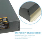 Lineco Drop Front Archival Storage Box, 11.75x15.25x3 in, Gray, 2 Pack - Image 3