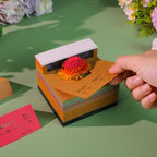 3D Memo Pad Time Piece Calendar 2027, 3D Tear-Off Art Desk Calendar 2027, Creative 3D Memo Pad Paper Art Tree House DIY Paper Carving Decoration (Tree of Life - Purple) - Image 5