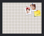 PinPix 16x13 inch Cork Bulletin Board. This Decorative Framed Pin Board Comes with Diamond Pattern in Shades of Grey Design and Satin Black. Ideal for Home, Office Decor or School (PinPix-373) by PinPixBulletinBoards