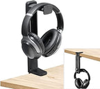 SCUUBE Headset Stand Headphone Stand 360 Degree Rotating Headphone Stand 2 in 1, Above&Under Desk Gaming Headset Holder Mount Hook Headset Stand Headset Holder Headphones Holder - Image 4