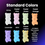 Gummy Bear Headphone Stand Hanger - Cute Headset Holder - Kawaii Desk Accessories - Compatible with Most Headphones (Pastel Orange) - Image 5